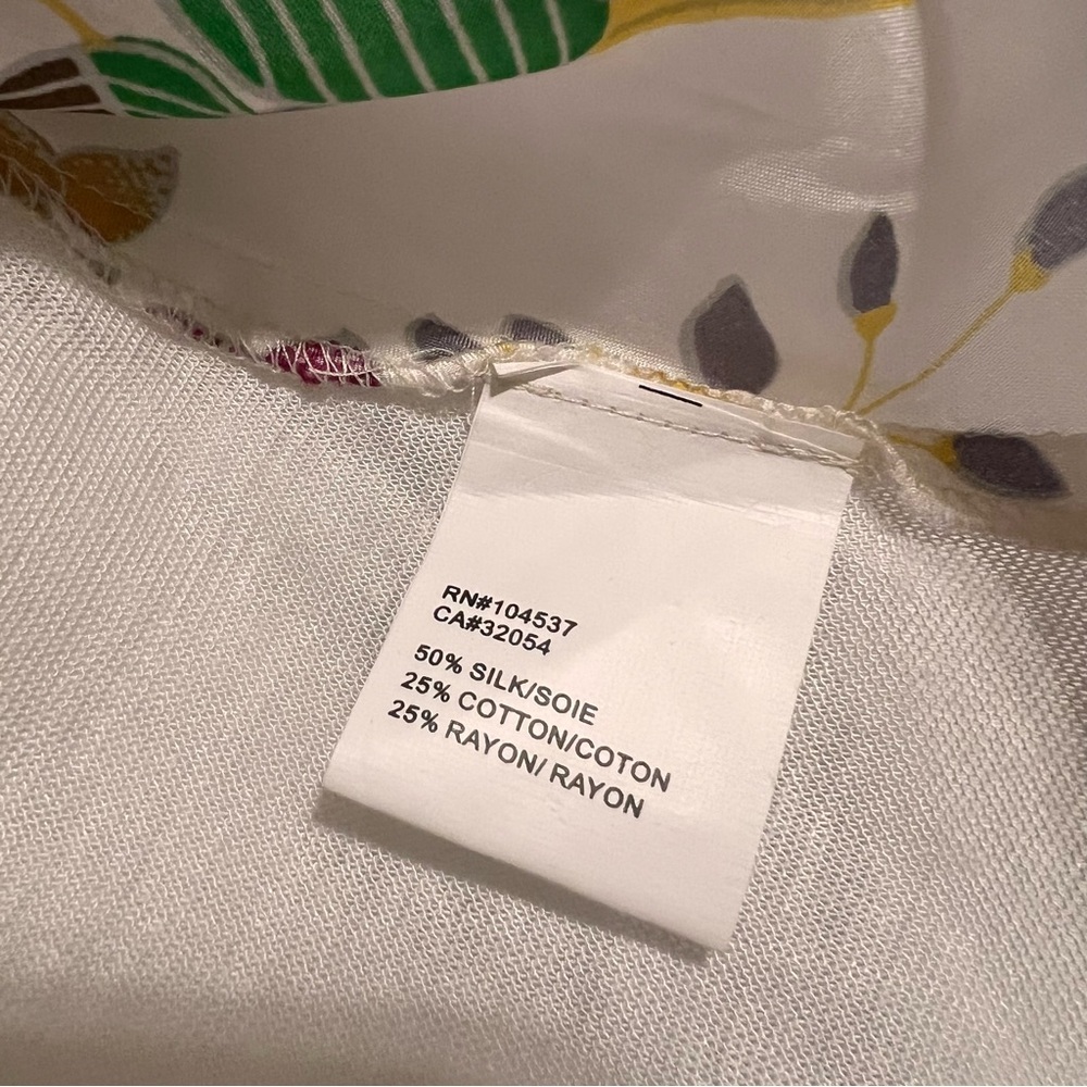 Anthropologie Tiny Floral Tank Top - White and Multicolor - Picture 2 of 6
